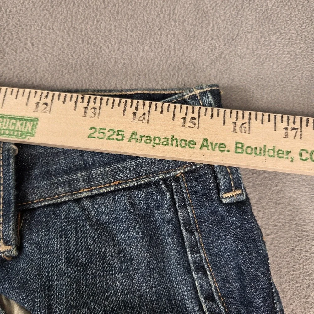 Levi's Jeans Mens Blue Denim Selvedge‎ Straight Leg Two Horse Fits 30x34 Altered